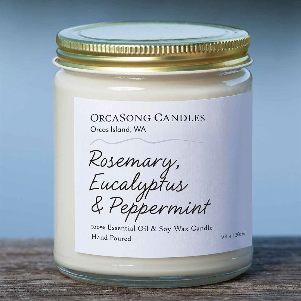 Rosemary, Eucalyptus, & Peppermint Soy Candle