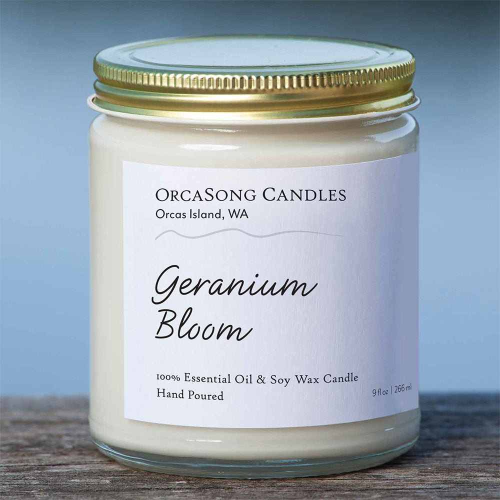 Geranium Bloom Soy Candle