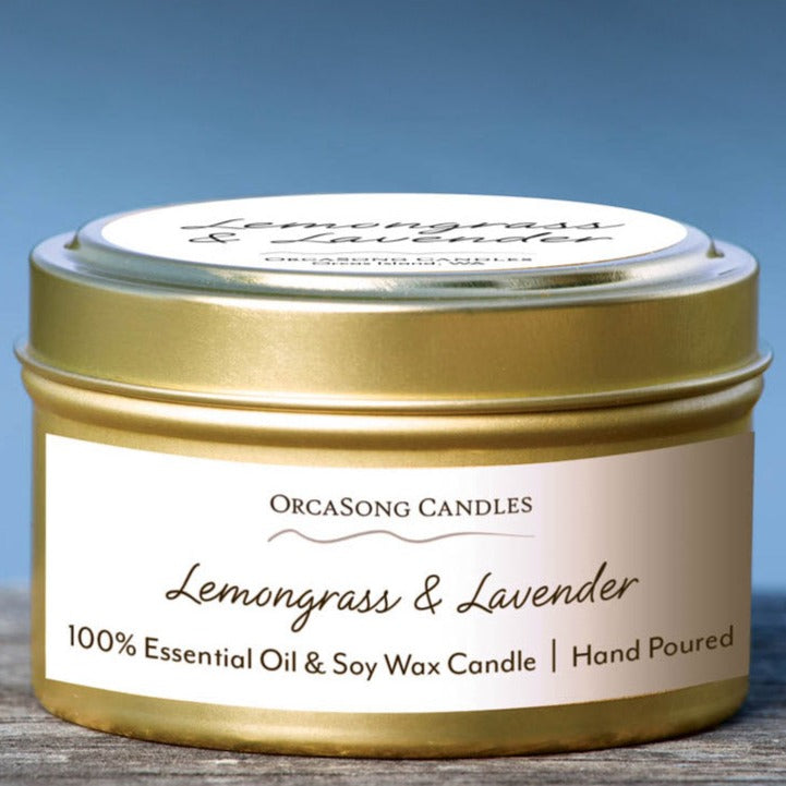 Lemongrass & Lavender Candle Travel Tin