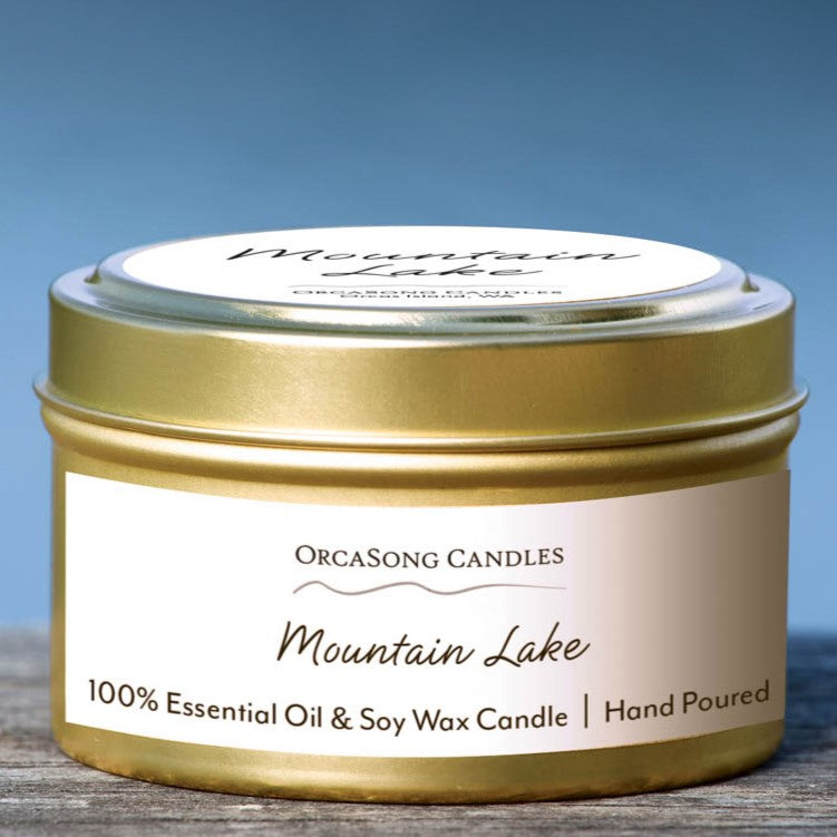 Mountain Lake Candle Travel Tin