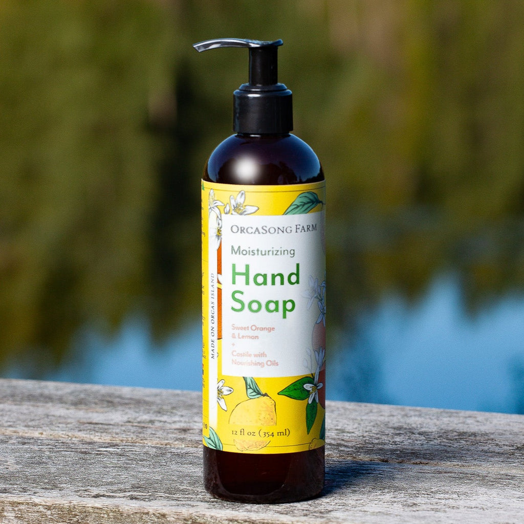 OrcaSong Farm Orange Lemon Hand Soap, 12 oz