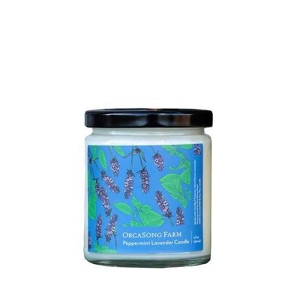 Peppermint and Lavender Soy Candle
