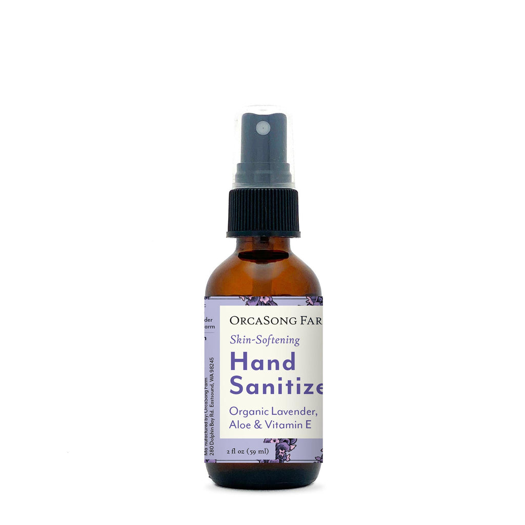 Lavender Hand Sanitizer Spray Travel-Size Glass Bottle